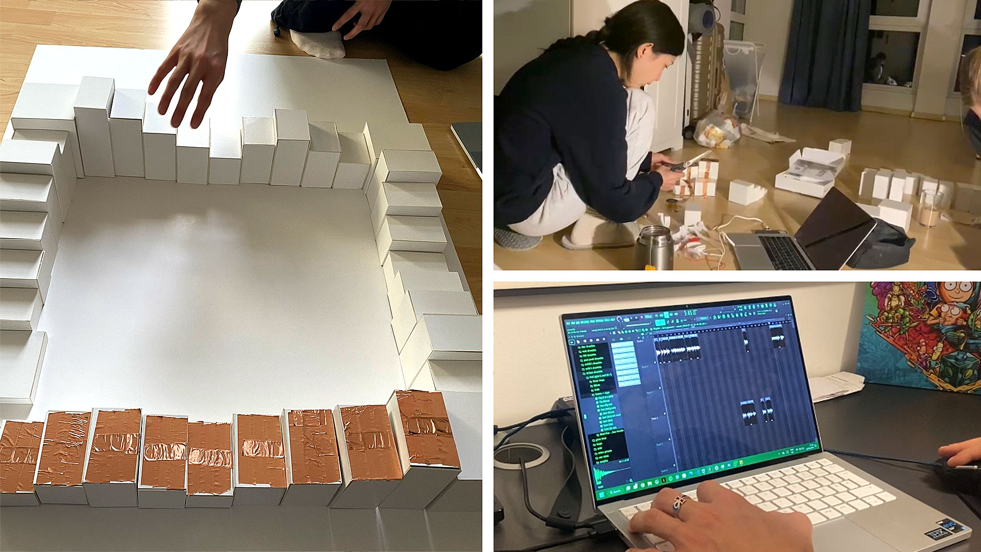 Physical computing with Bare Conductive Board in our Graphic Design and Visual Communication studies