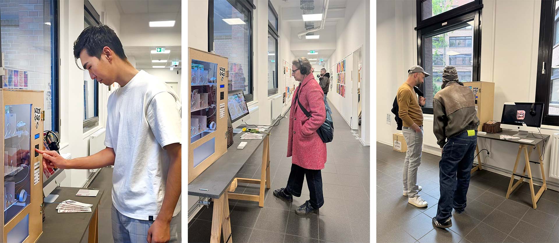 CultureForSale_07 Looted Artifacts // Berlin Design Week visitors testing the automat